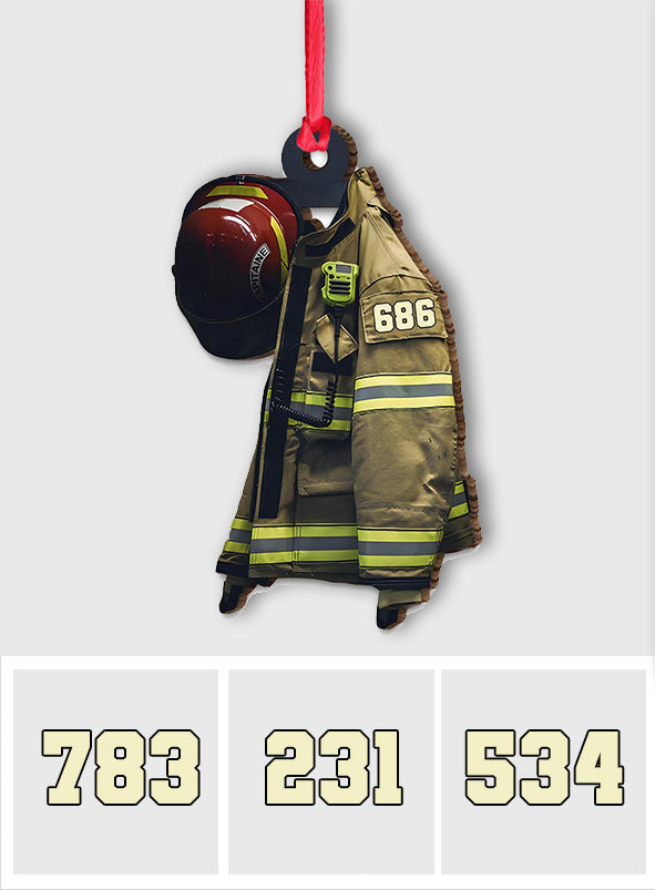 Firefighter Armor - Personalized Firefighter Ornament