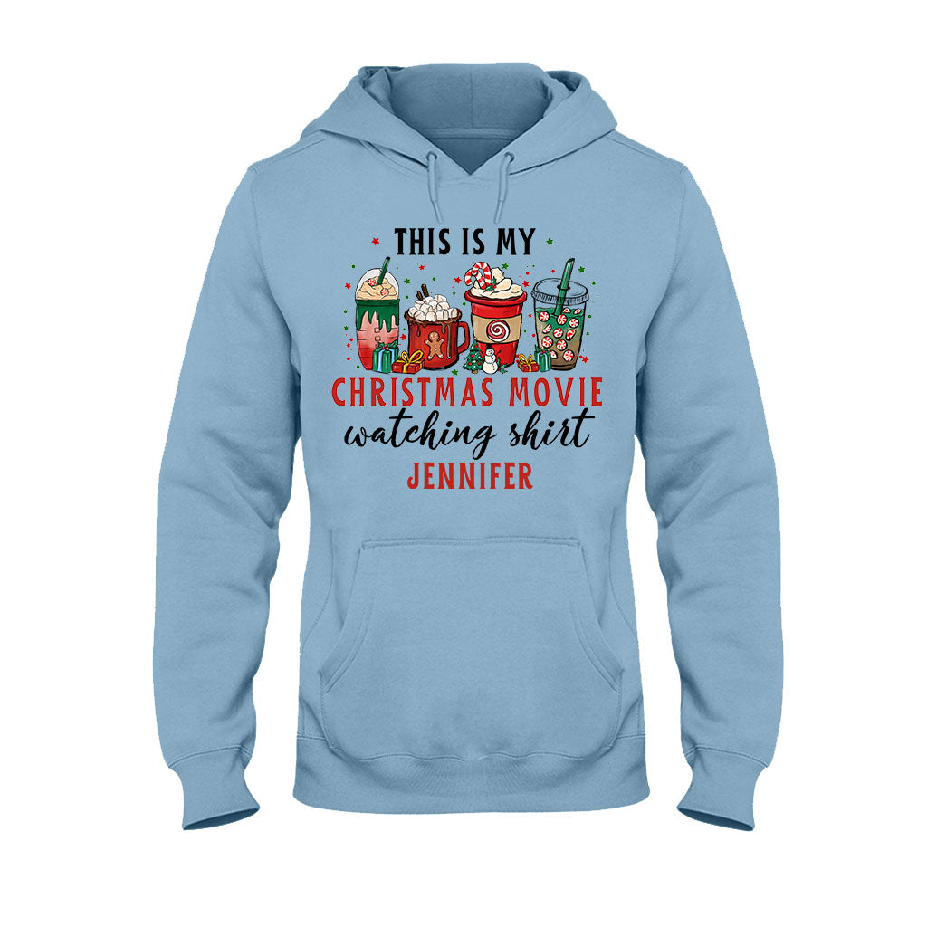 This Is My Xmas Movie Watching Shirt - Personalized Christmas T-shirt And Hoodie