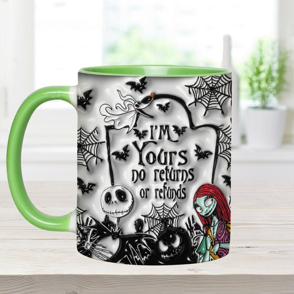 I'm Yours No Returns - Personalized Nightmare Accent Mug