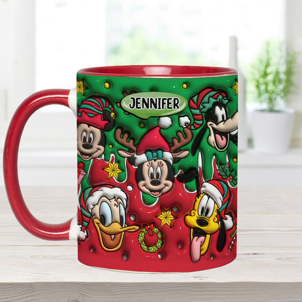 Christmas Is Coming - Personalized Mouse Accent Mug
