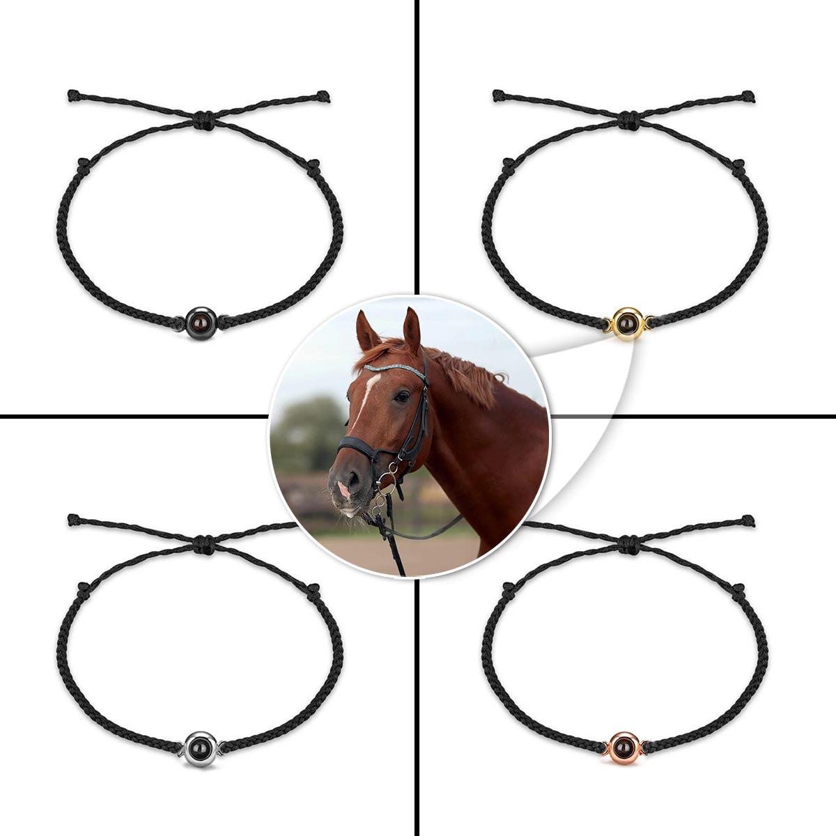 I Love My Horse - Personalized Horse Projection Bracelet
