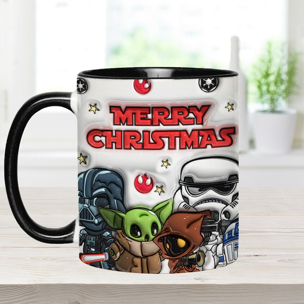 May The Christmas Be With You - Personalized The Force Accent Mug