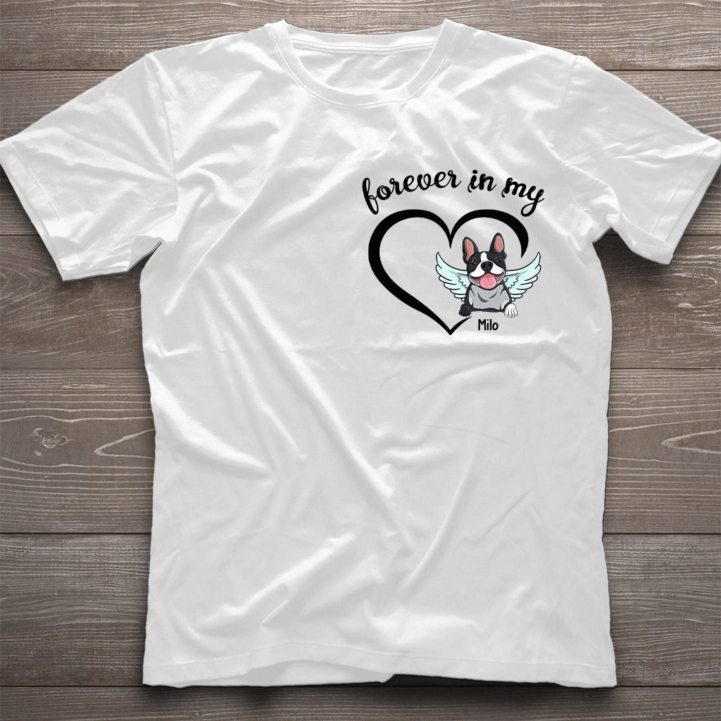 Forever In My Heart - Personalized Dog T-shirt And Hoodie