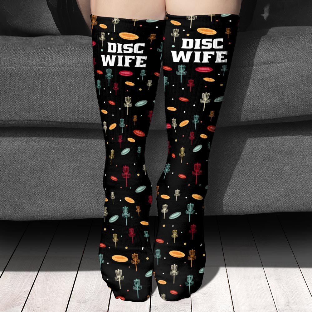 Disc Daddy - Disc Golf gift for dad, grandma, grandpa, mom - Personalized Socks