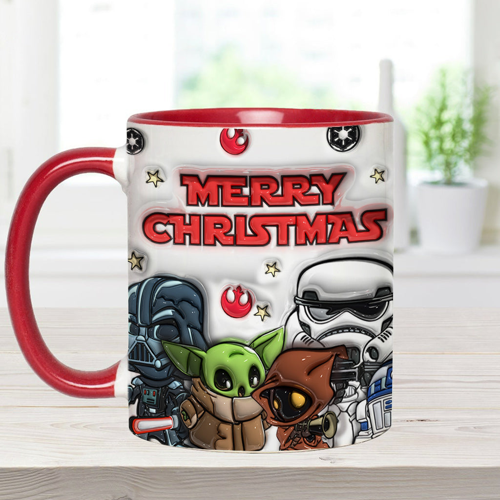 May The Christmas Be With You - Personalized The Force Accent Mug