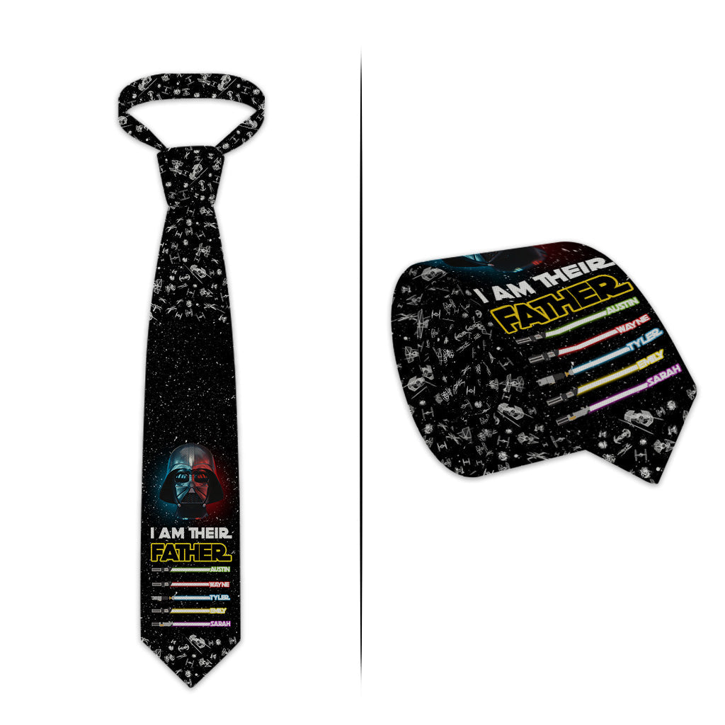 I Am Their Father - Personalized The Force Necktie