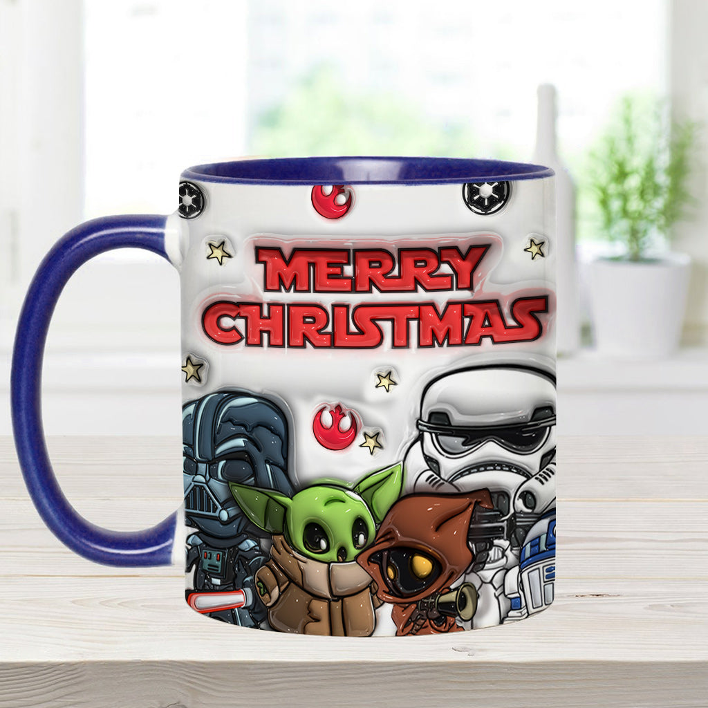 May The Christmas Be With You - Personalized The Force Accent Mug