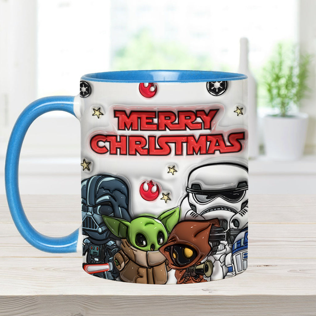 May The Christmas Be With You - Personalized The Force Accent Mug