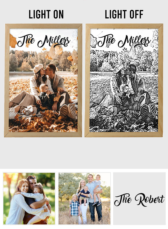 Love Family - Personalized Family Light Photo Frame