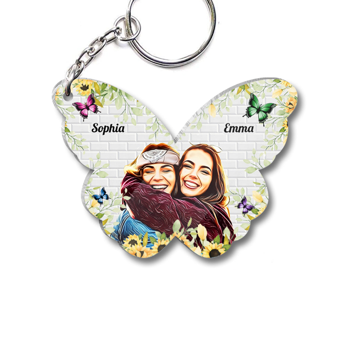 Besties Forever - Personalized Bestie Keychain