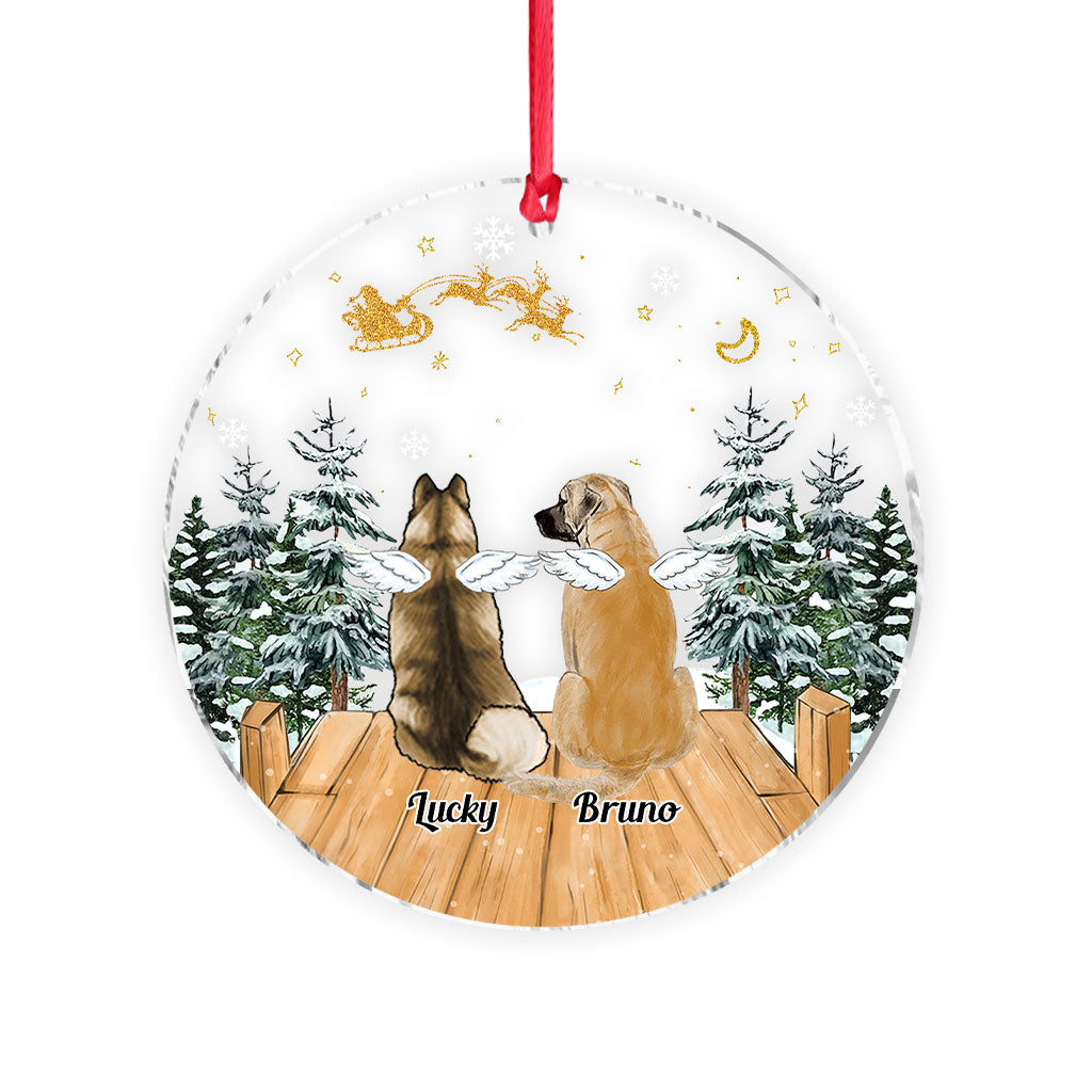 In Loving Memory - Gift for dog lovers, who lost dog, who lost cat - Personalized Transparent Ornament