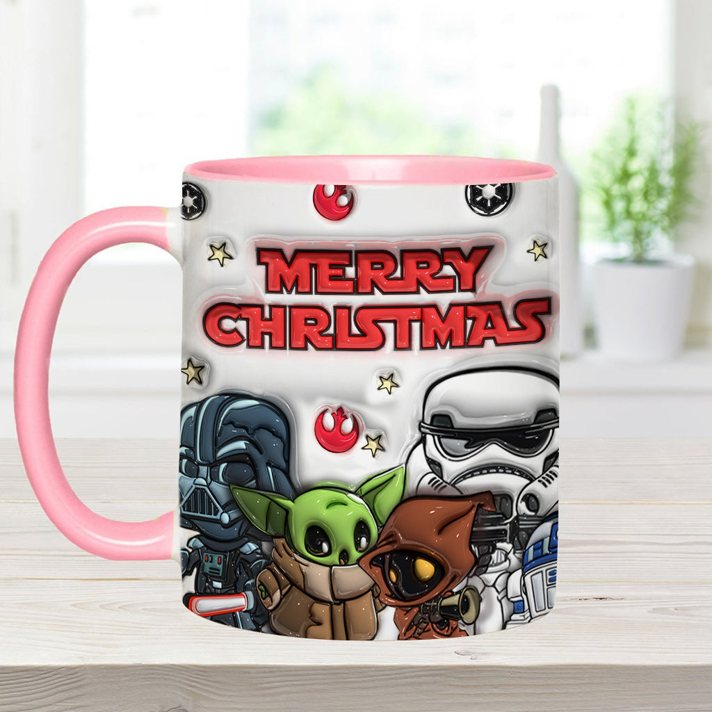 May The Christmas Be With You - Personalized The Force Accent Mug