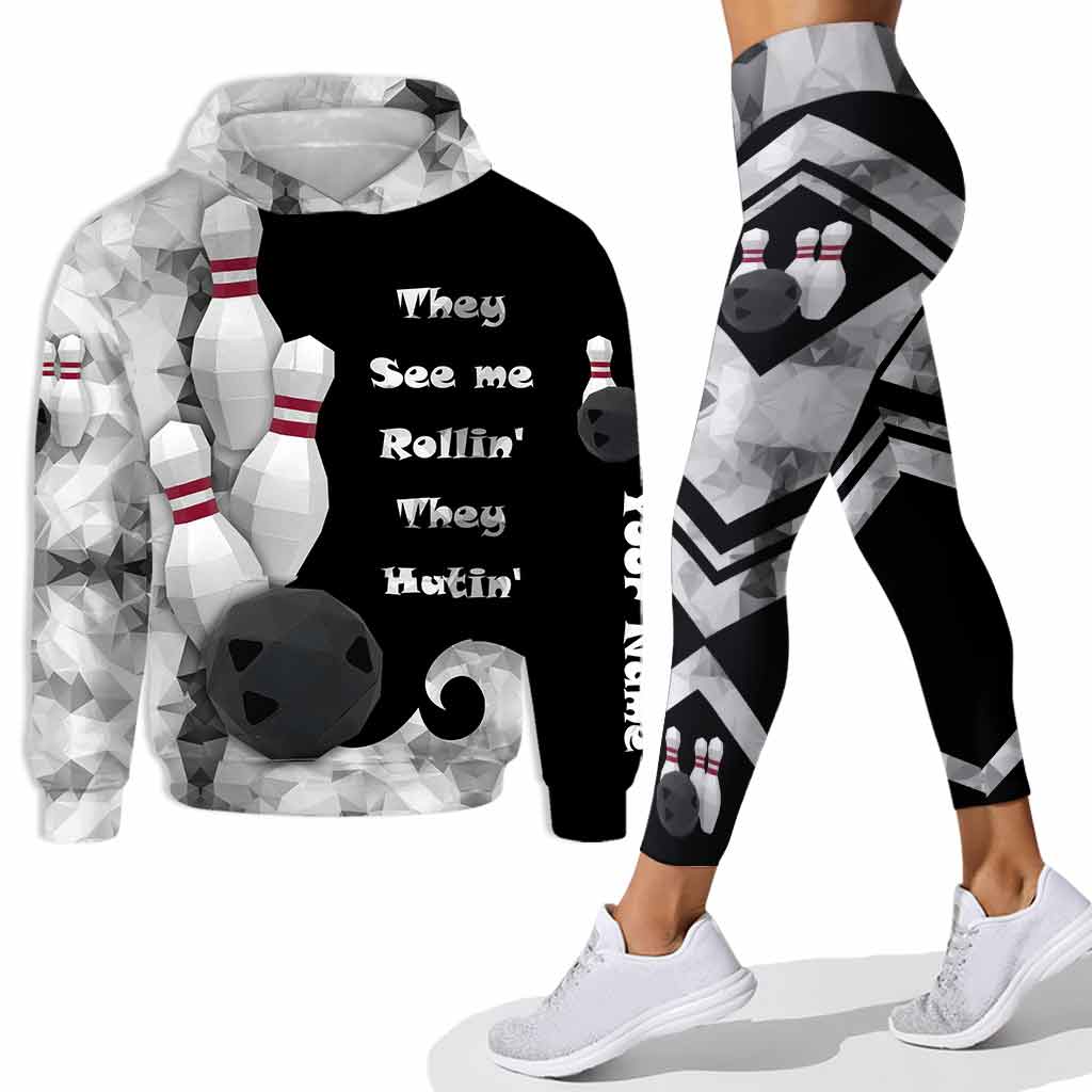 They See Me Rolling - Personalized Bowling Hoodie and Leggings