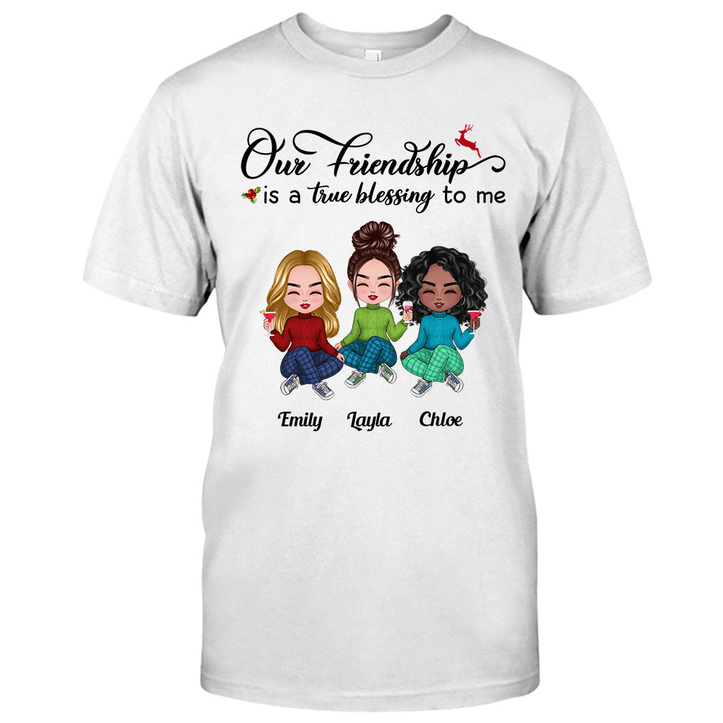 Our Friendship - Personalized Bestie T-shirt and Hoodie