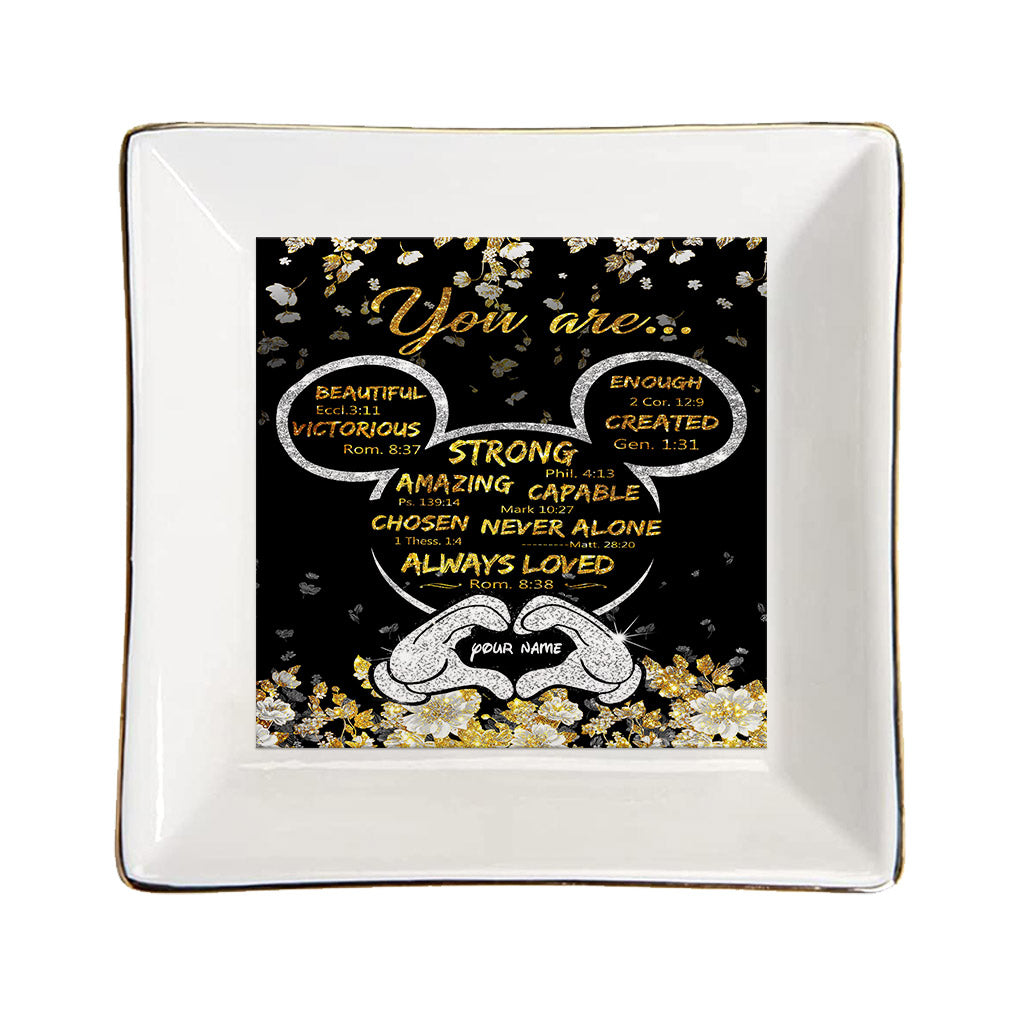 God Says You Are - Personalized Mouse Jewelry Dish