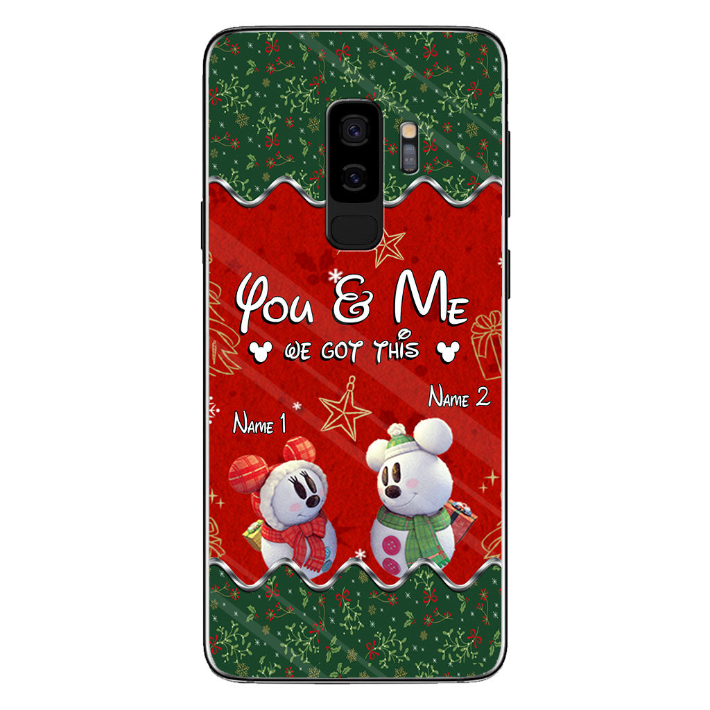 You & Me - Personalized Christmas Mouse Phone Case