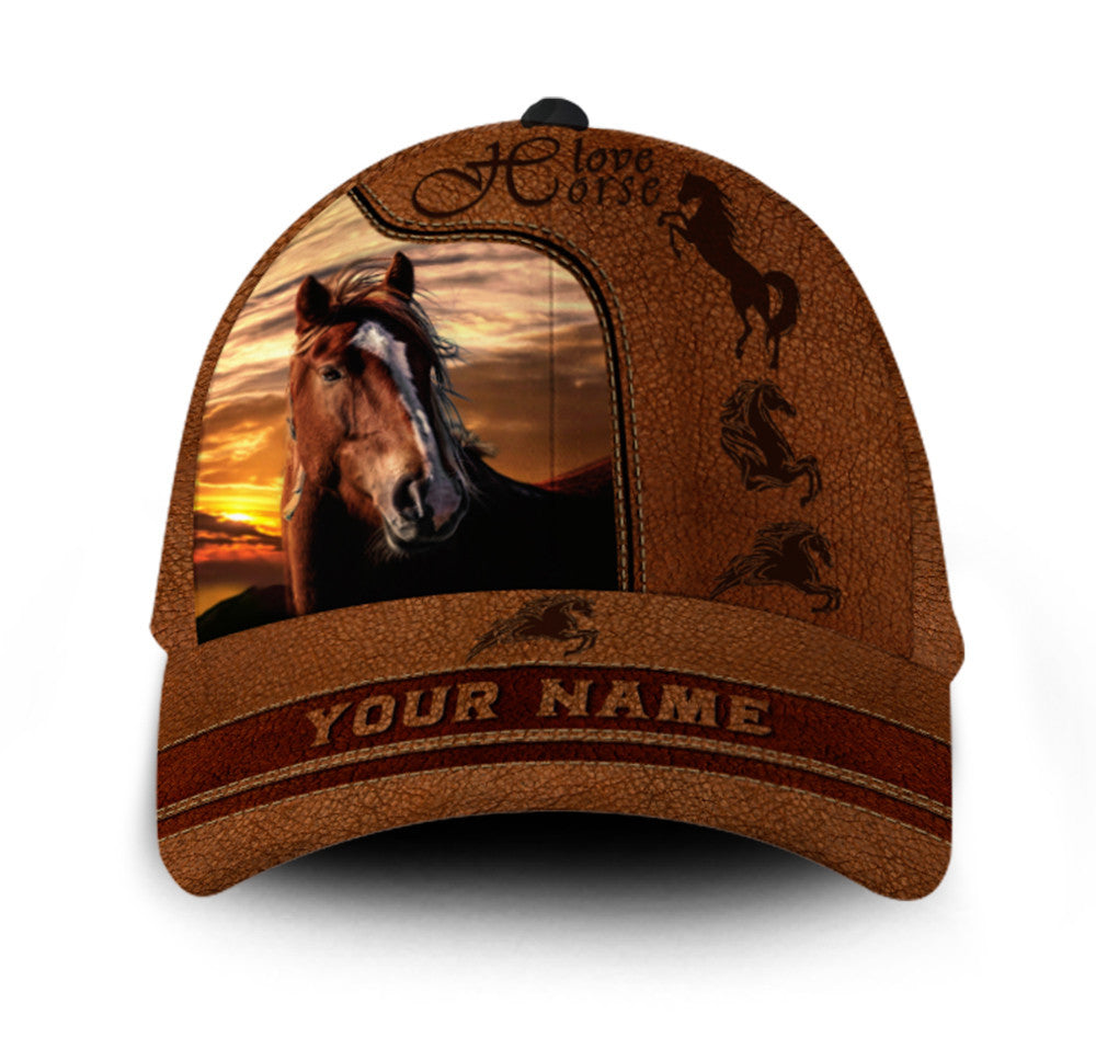 Love Horse Personalized Horse Classic Cap 0523