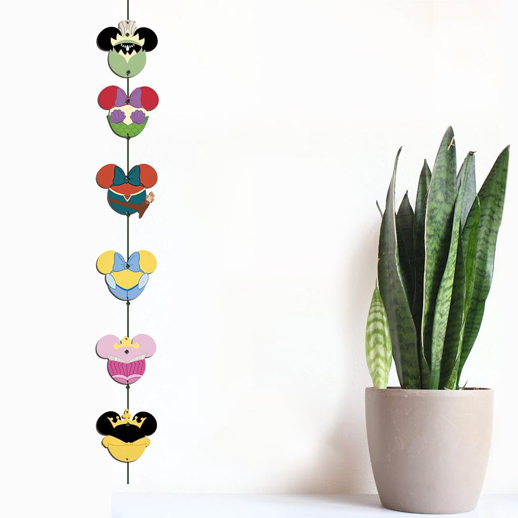 Mouse Ears Princess - Personalized Mouse 6 Pieces Garland