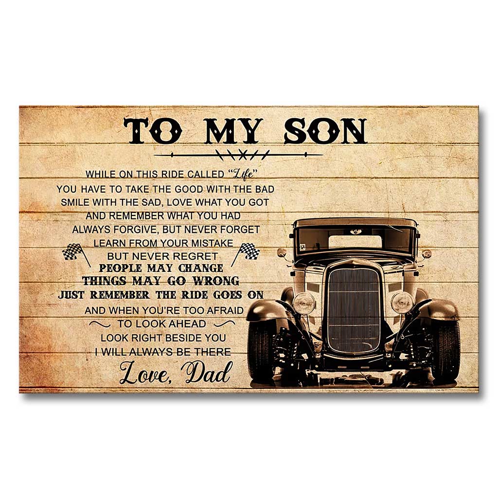 Meaningful Quote From Dad To Son To My Son - Family Poster 0921
