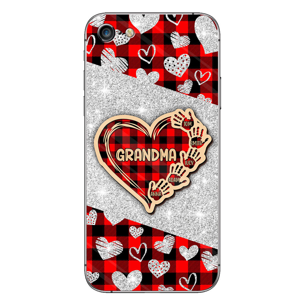 Valentine Heart Grandma - Personalized Grandma Phone Case