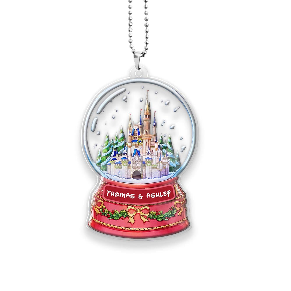 Castle Snow - Personalized Mouse Transparent Car ornament