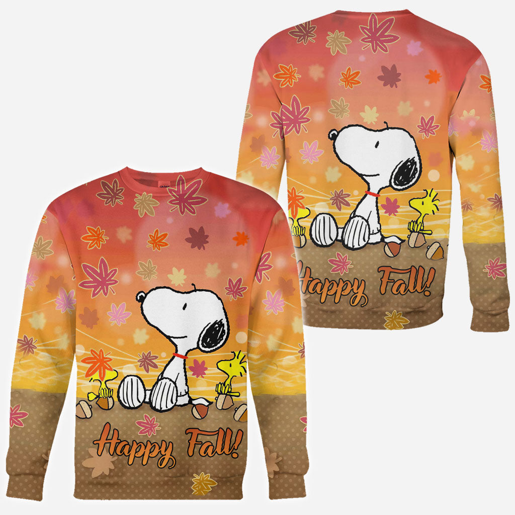 Happy Fall All Over Shirt 0823