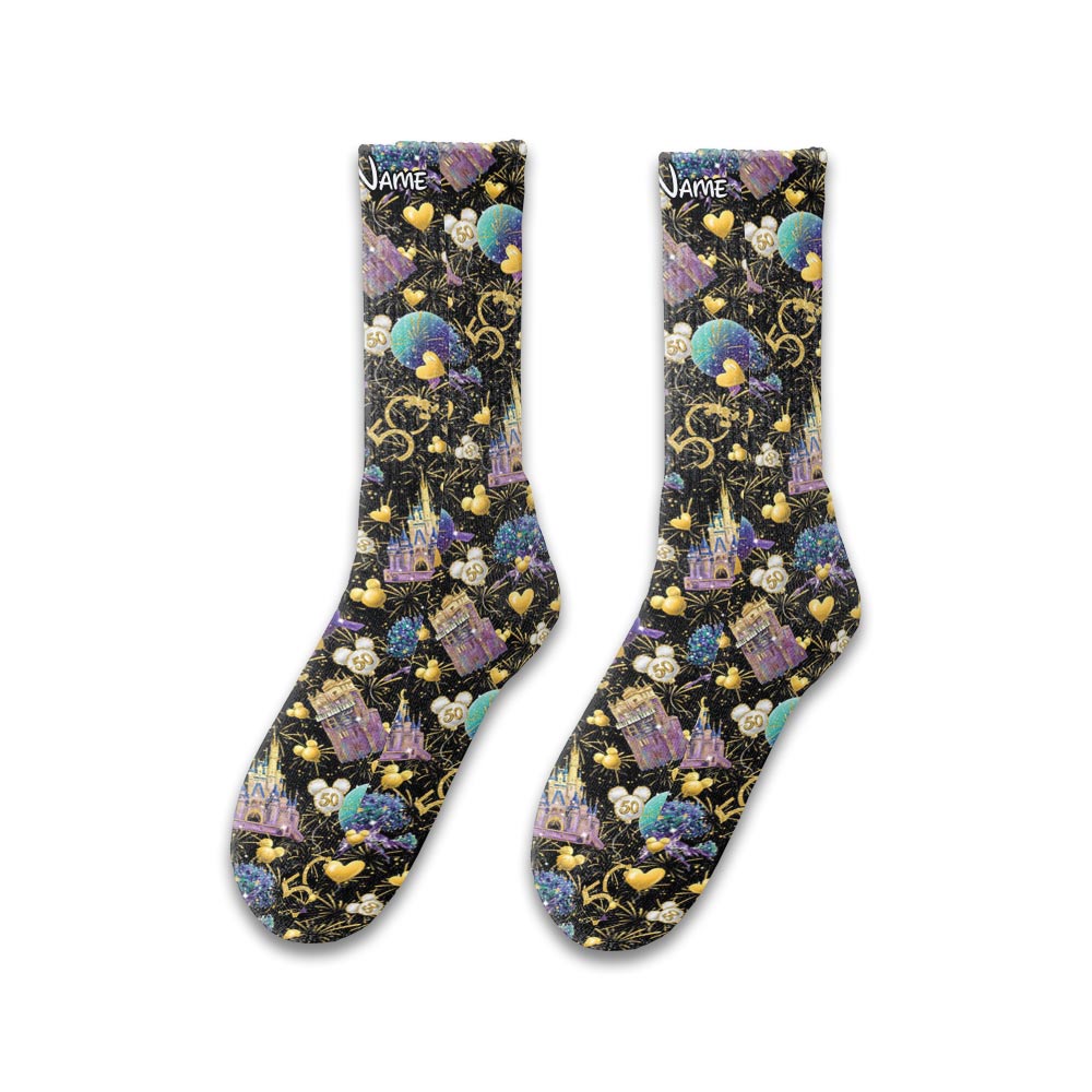 50 Years Of Magic - Personalized Mouse Socks