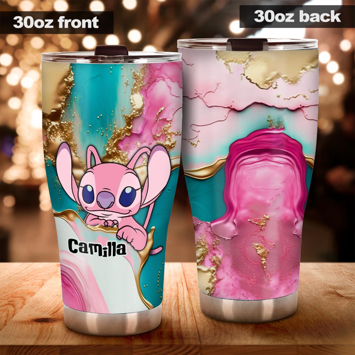 A Touch Of Pink - Personalized Ohana Tumbler