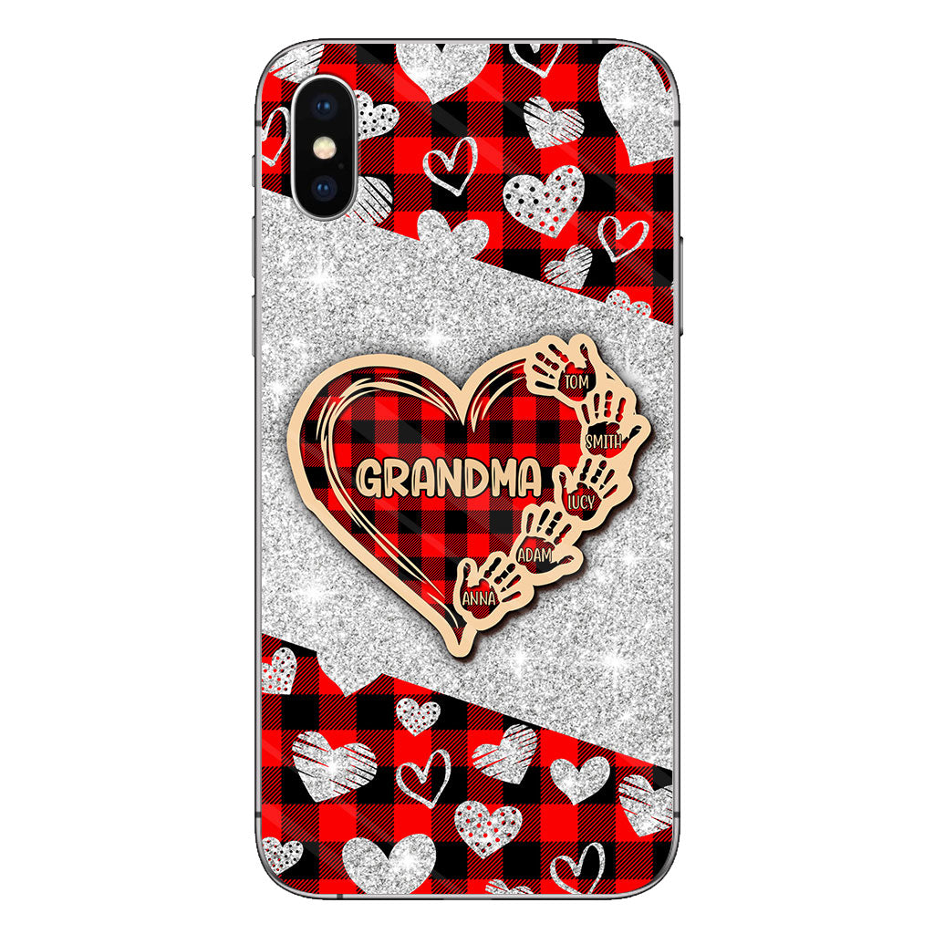Valentine Heart Grandma - Personalized Grandma Phone Case