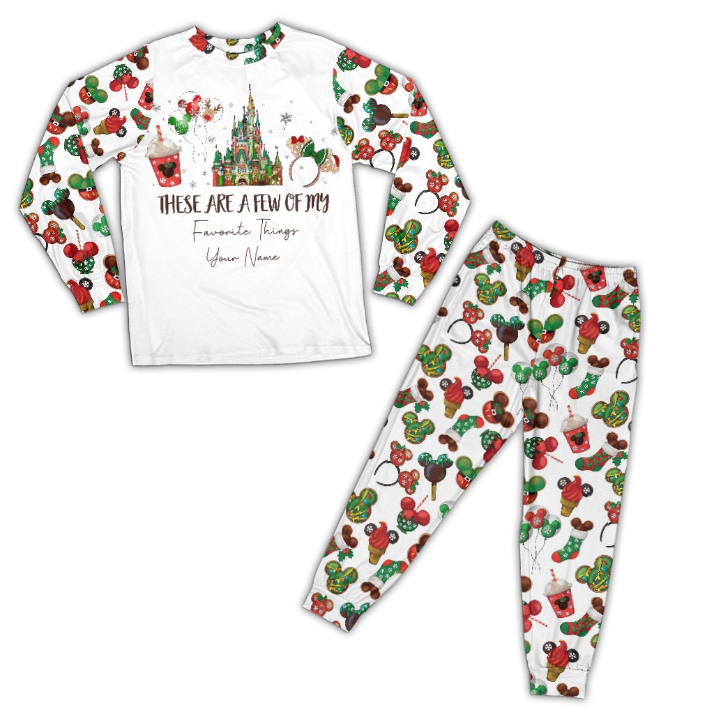 These Are A Few Of My Favorite Things - Personalized Christmas Mouse Pajamas Set