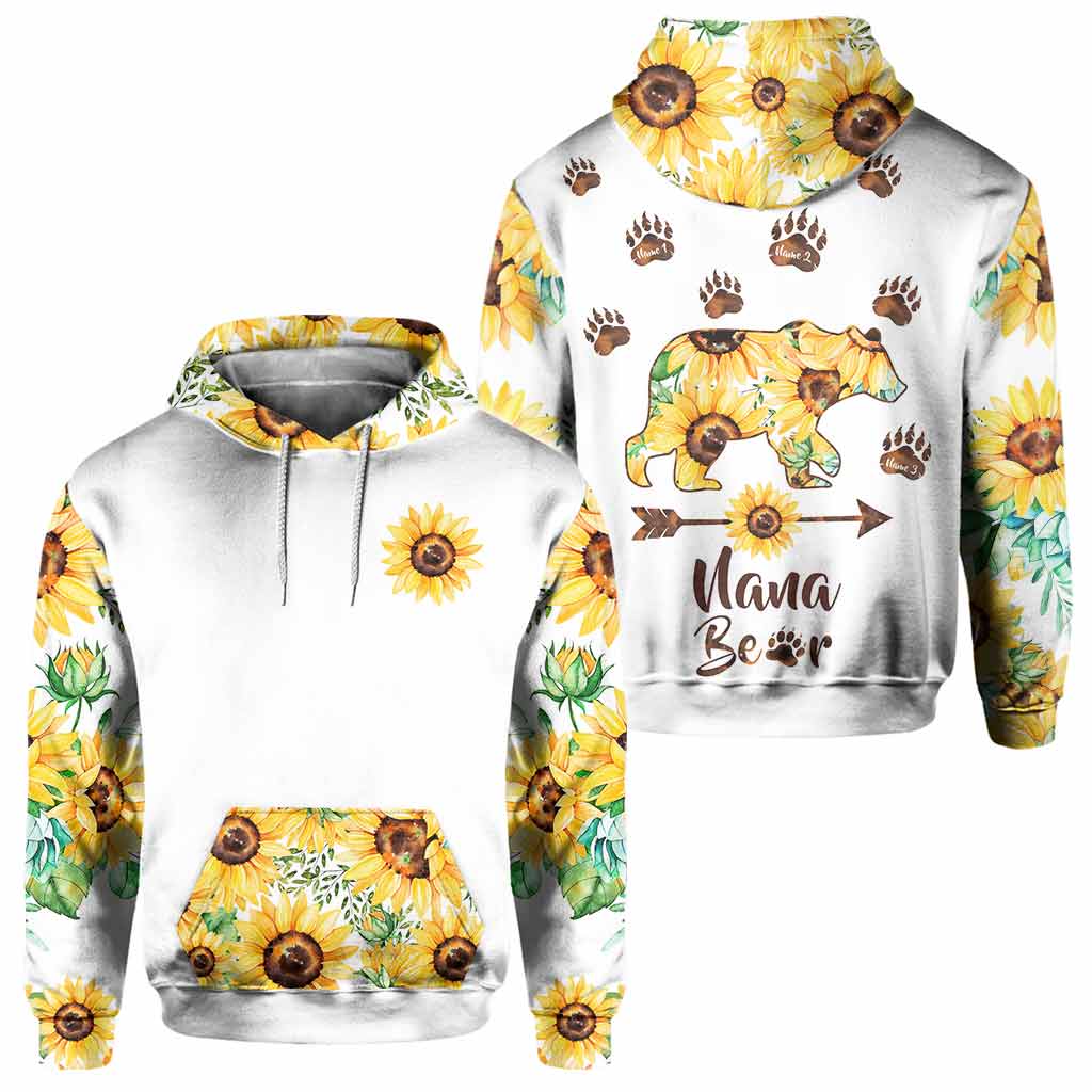 Grandma Bear - Personalized Mother's Day All Over T-shirt and Hoodie