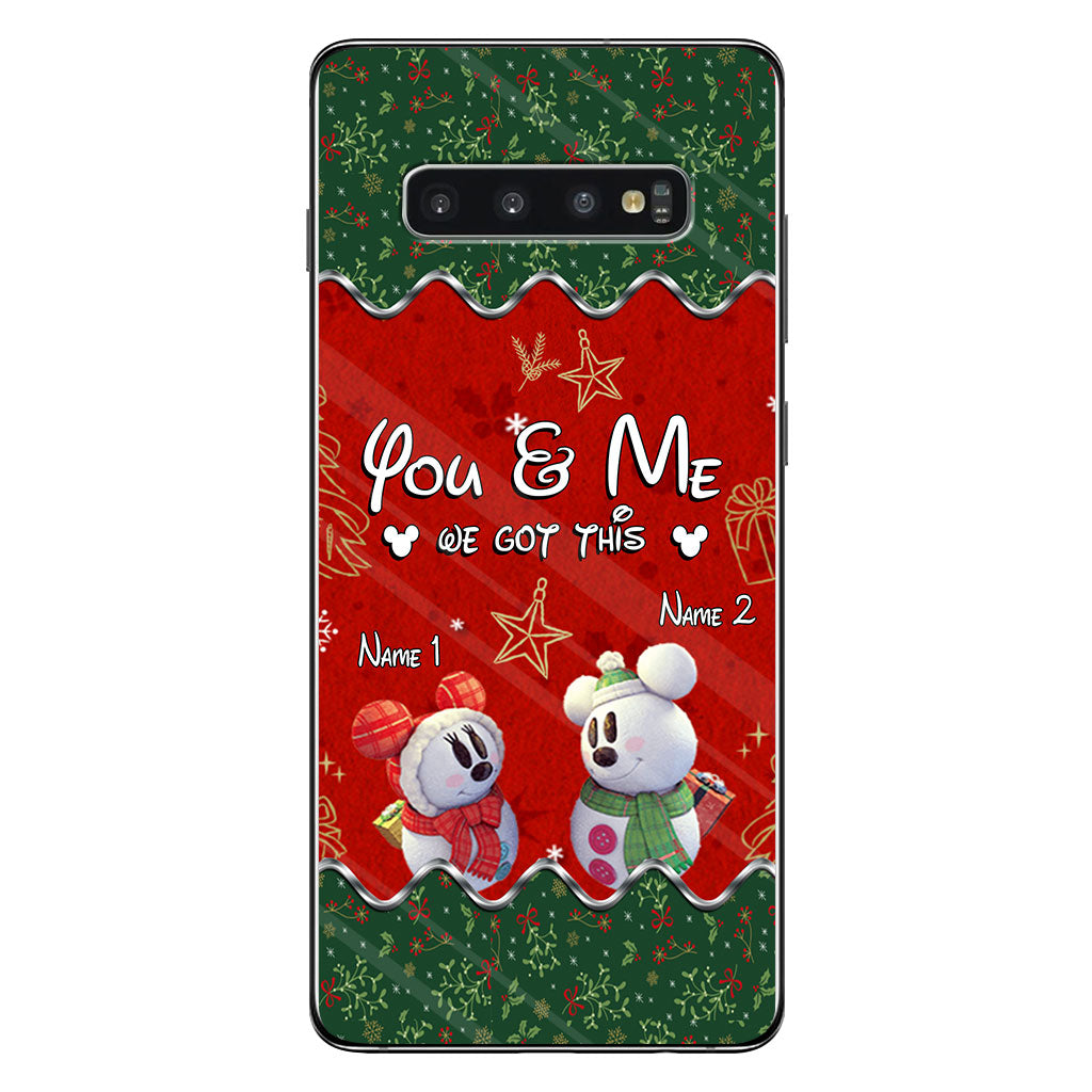 You & Me - Personalized Christmas Mouse Phone Case