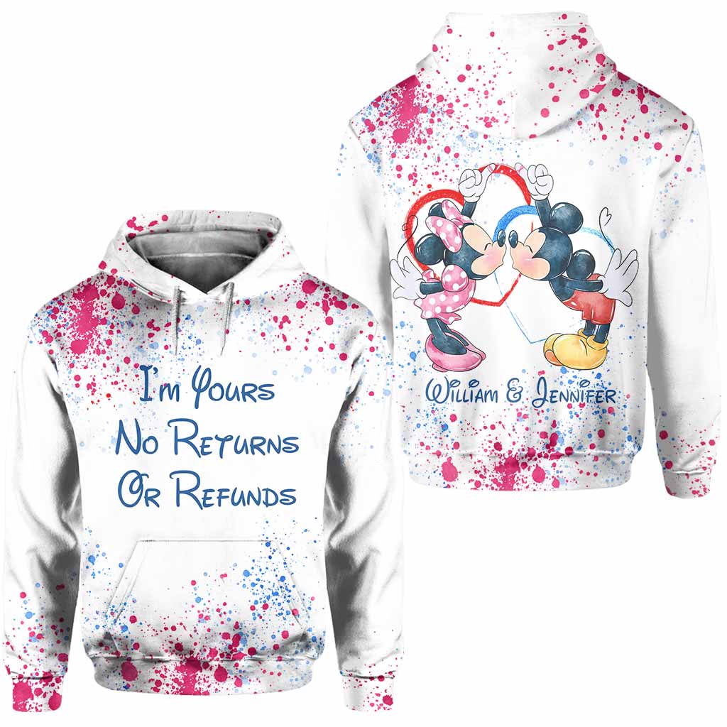 I'm Yours No Returns Or Refunds - Personalized Mouse All Over T-shirt and Hoodie