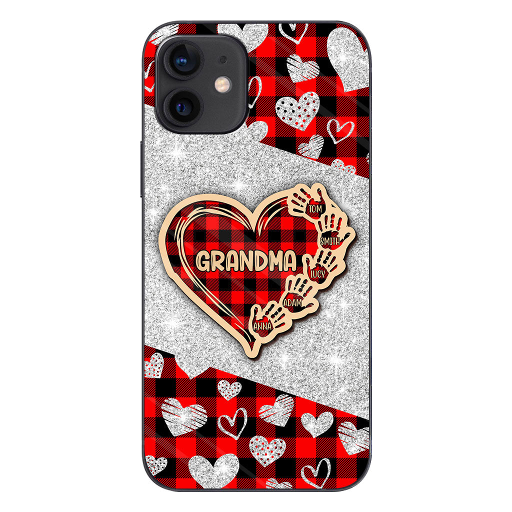 Valentine Heart Grandma - Personalized Grandma Phone Case