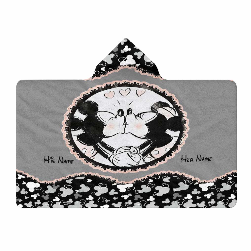 You & Me - Personalized Mouse Hooded Blanket