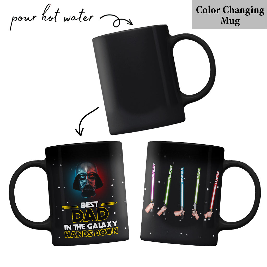 Best Dad In The Galaxy - Personalized The Force Mug