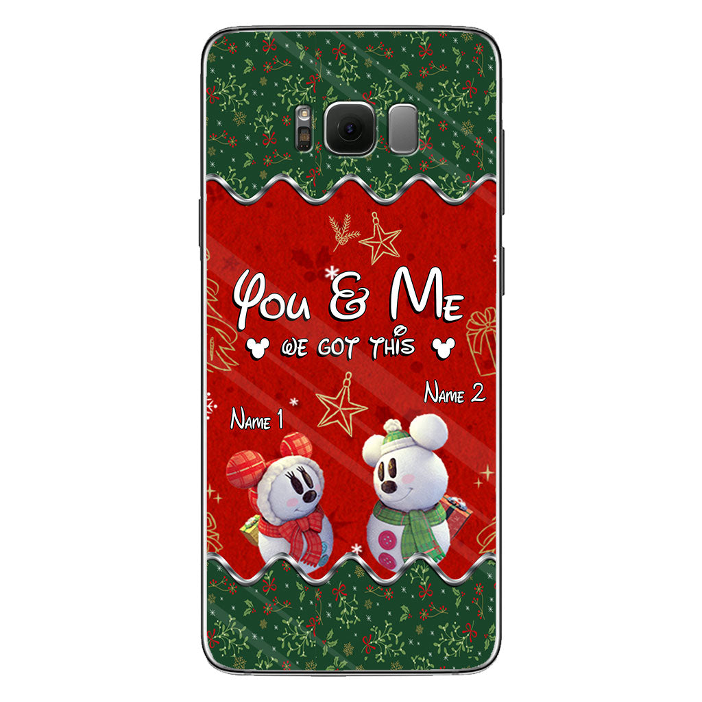 You & Me - Personalized Christmas Mouse Phone Case
