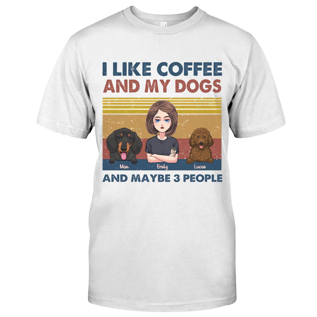 I Like Coffee And My Dog - Personalized Mother's Day Dog T-shirt and Hoodie