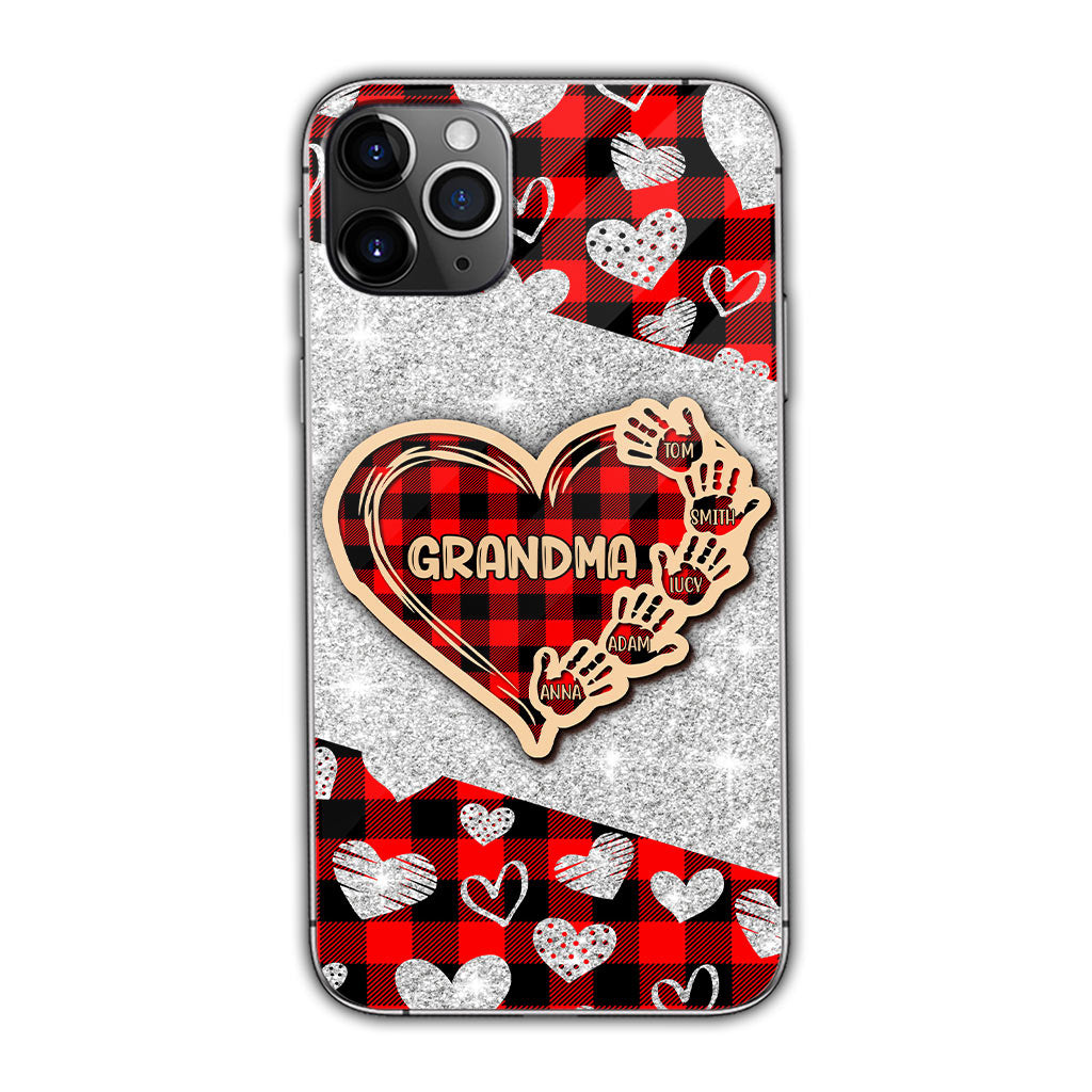 Valentine Heart Grandma - Personalized Grandma Phone Case