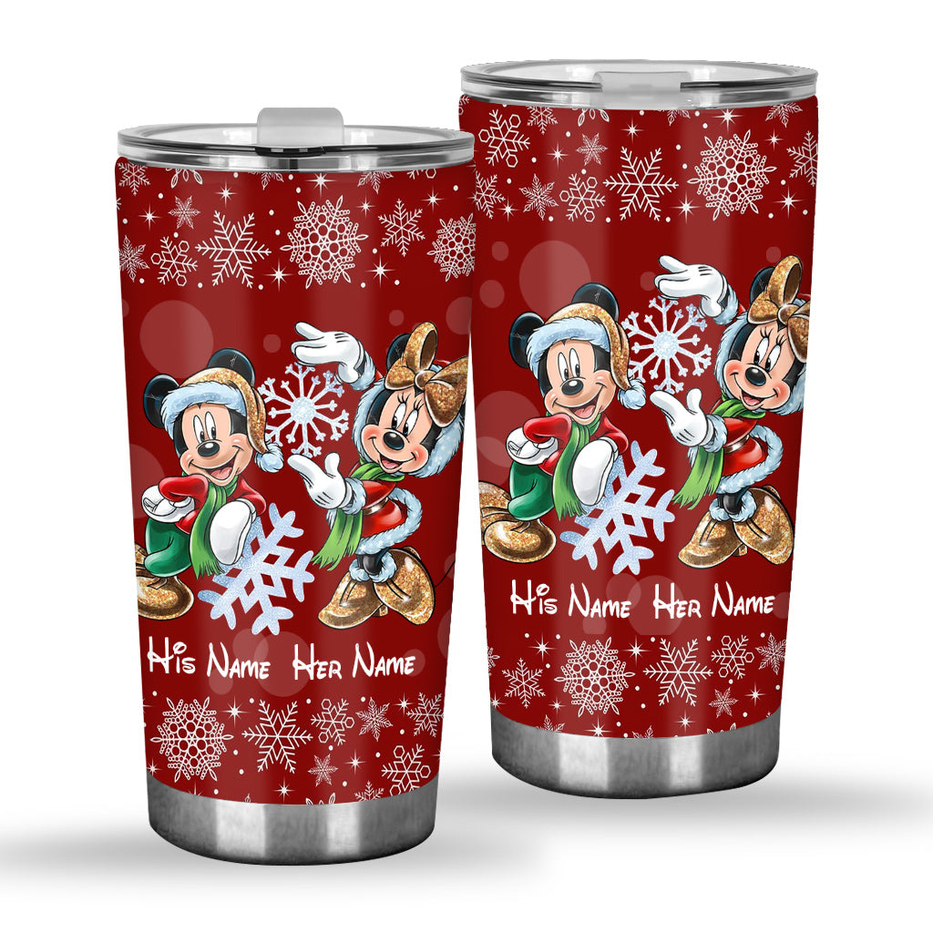You & Me - Personalized Christmas Mouse Tumbler