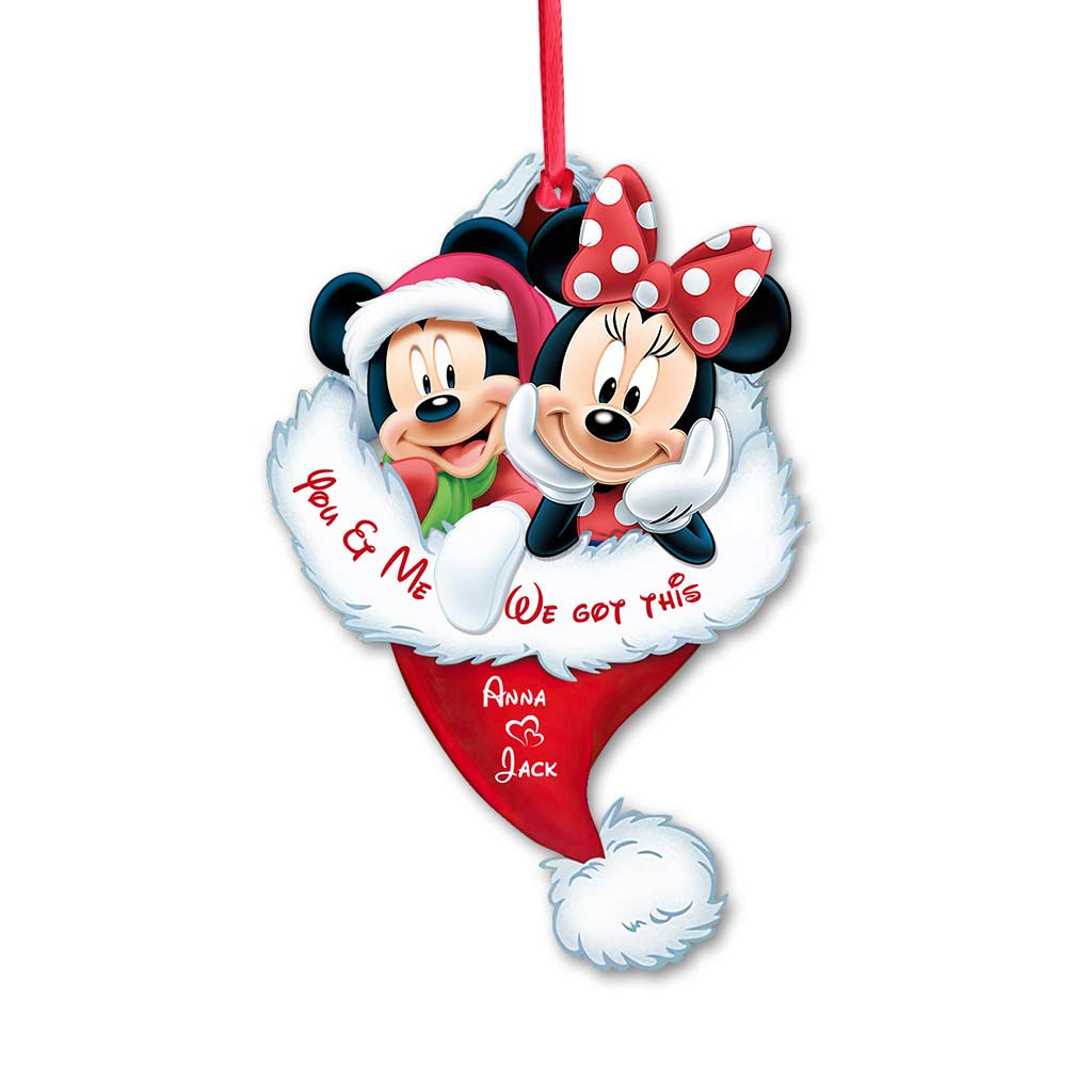 I'm Yours - Personalized Christmas Mouse Ornament (Printed On Both Sides)