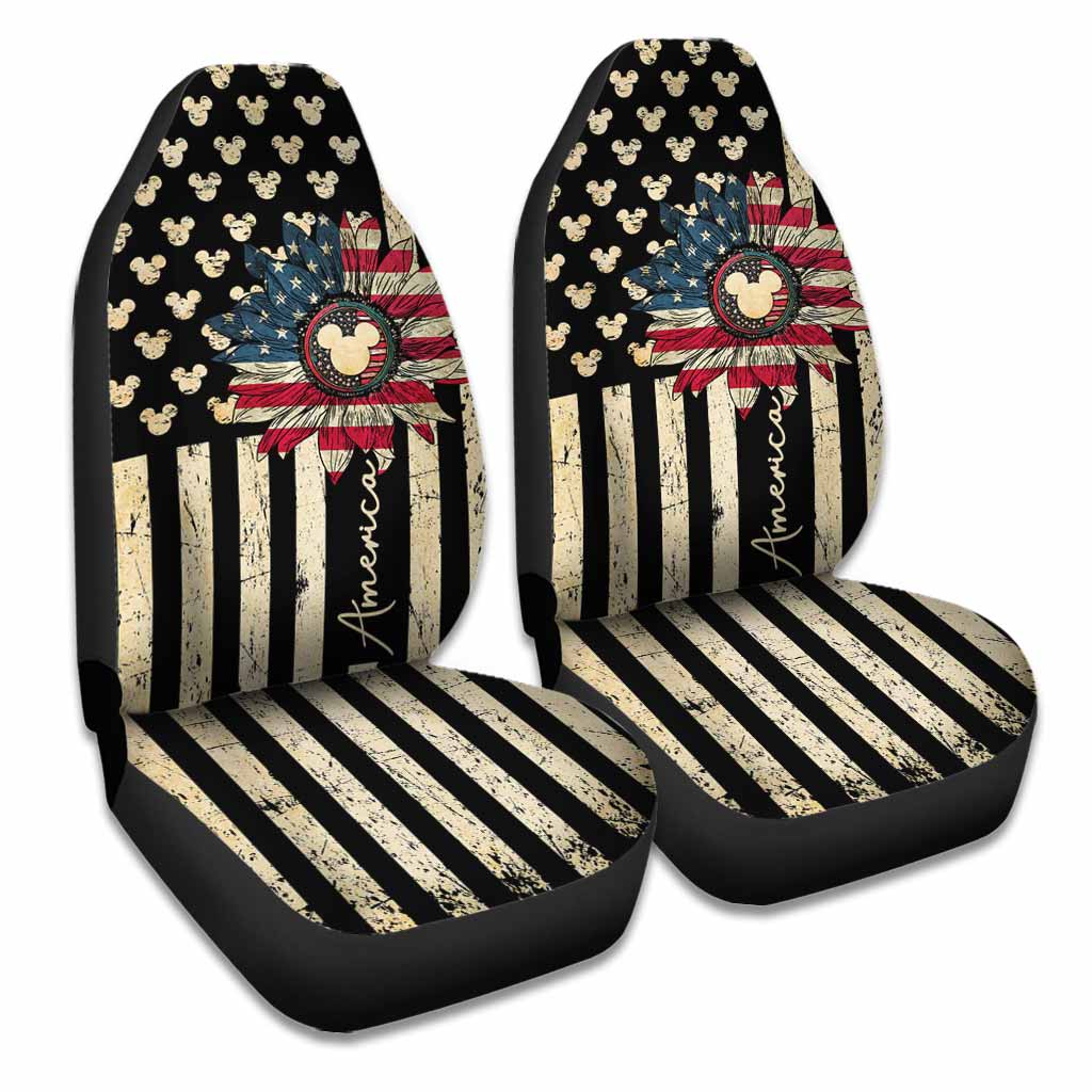 Happy The 4th Of July - Independence Day Mouse Seat Covers