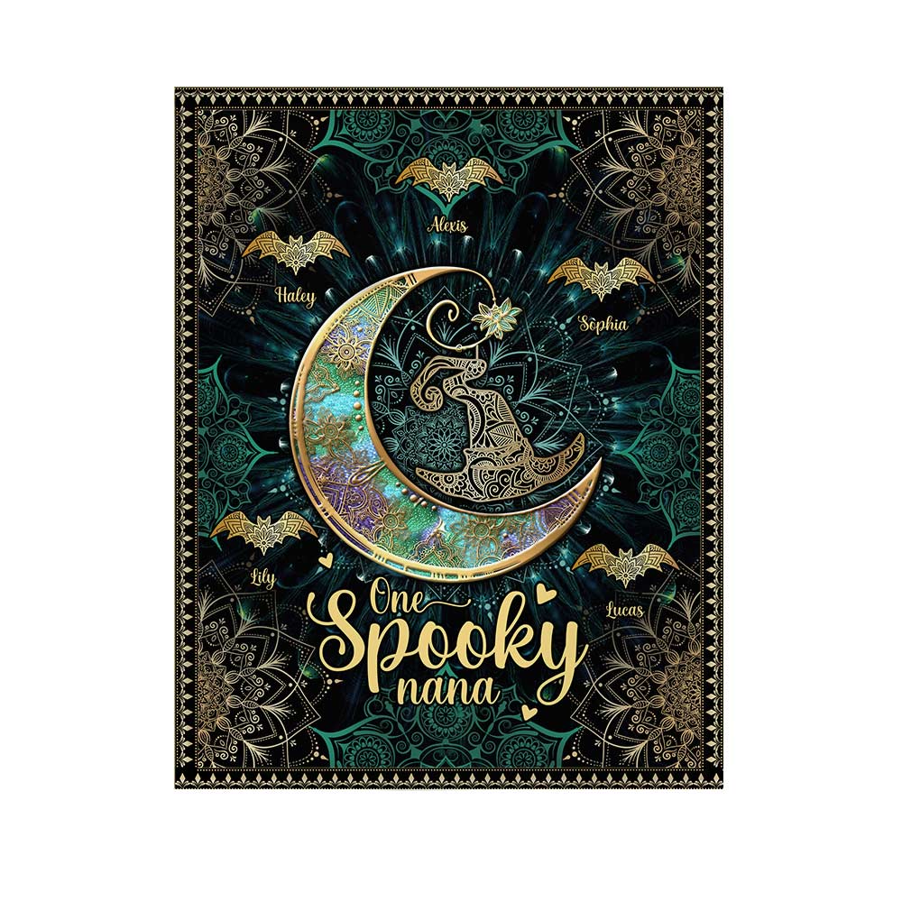 One Spooky Nana - Personalized Halloween Grandma Wall Tapestry