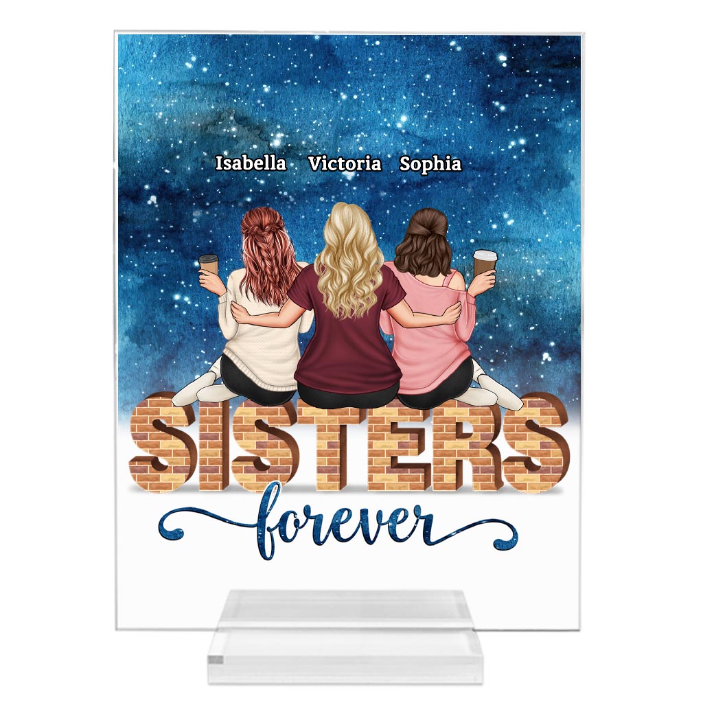 Bestie Forever - Personalized Bestie Transparent Acrylic Plaque
