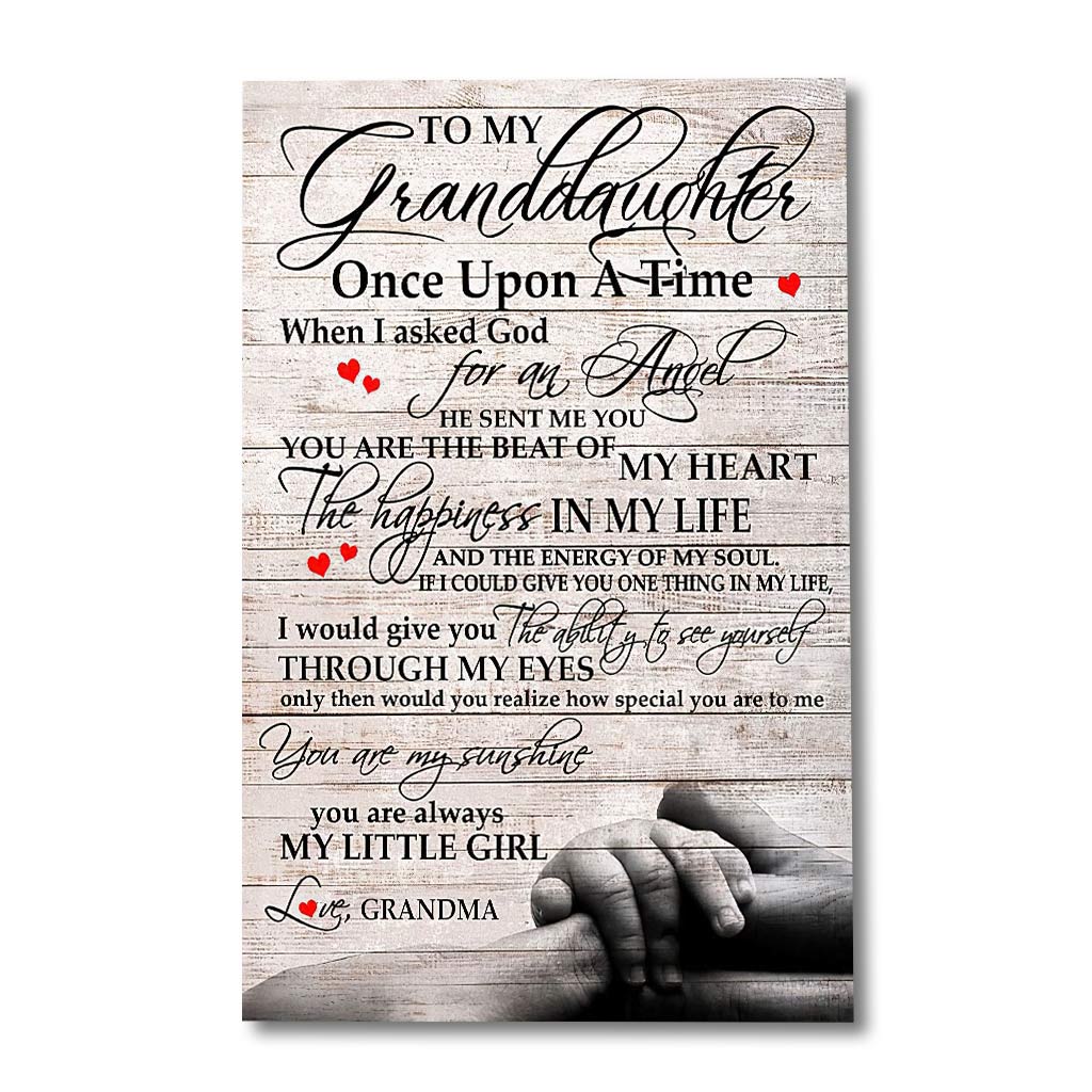 Meaningful Quote Poster From Grandma To Granddaughter - Family Poster 0921