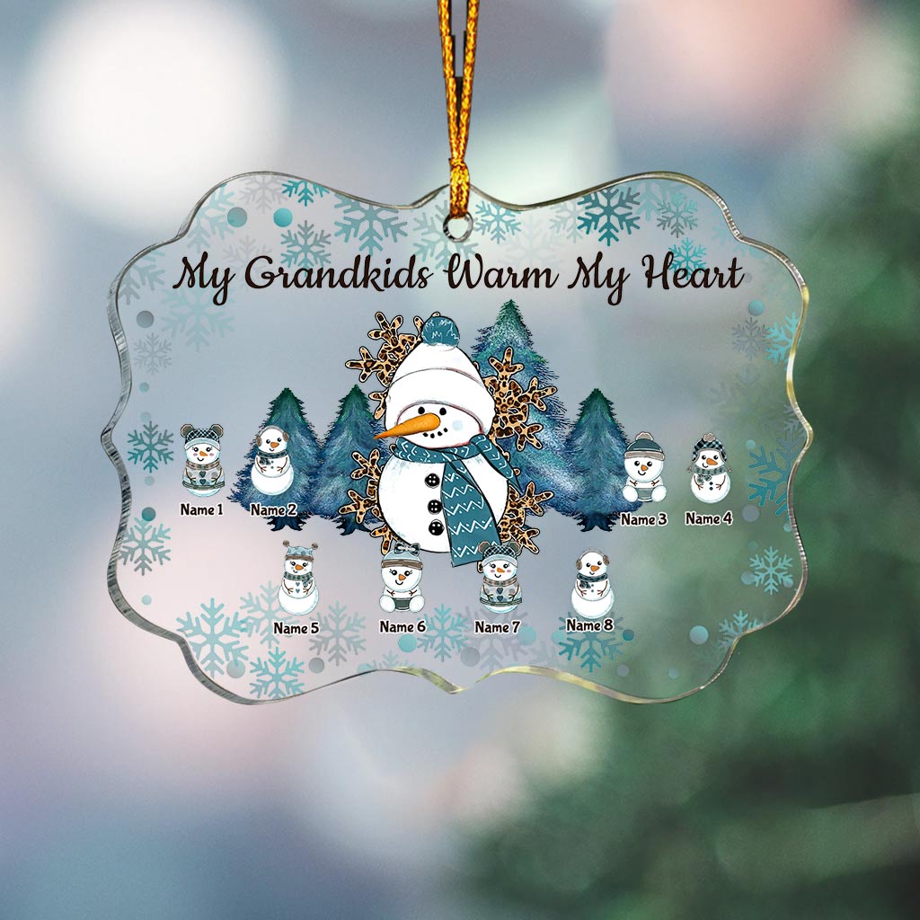 Grandma - Personalized Christmas Grandma Transparent Ornament