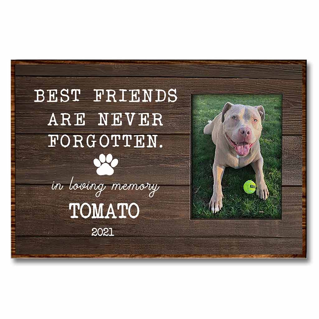 Best Friends Are Never Forgotten - Personalized Dog Poster 102021