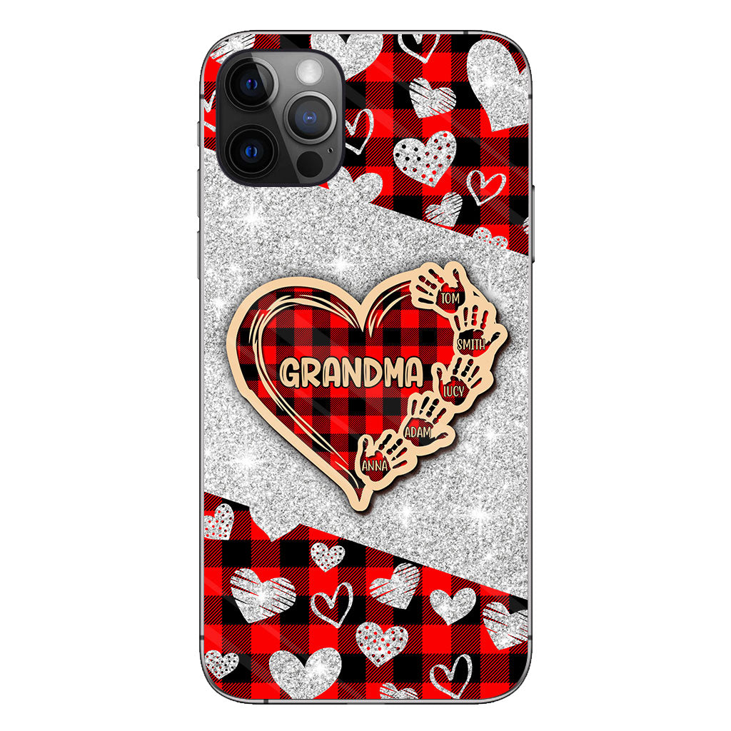 Valentine Heart Grandma - Personalized Grandma Phone Case