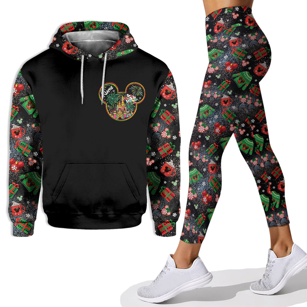 Merry Christmas - Personalized Christmas Mouse Hoodie and Leggings