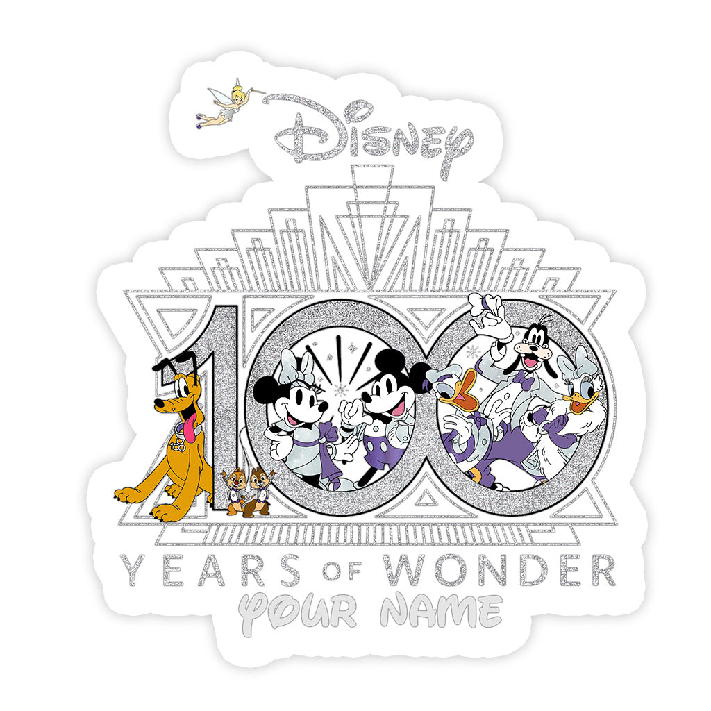 100 Years Of Wonder - Personalized Mouse Decal Full